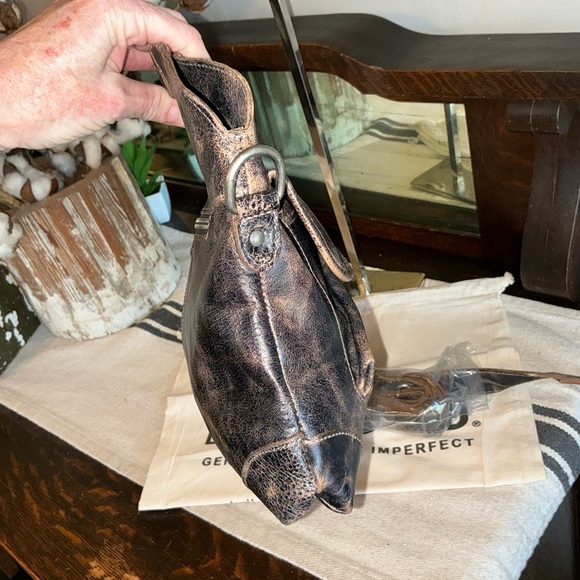 NWT Bed Stu Leather Greenway Handbag Crossbody Bag Black Lux MSRP $265 - Picture 6 of 15